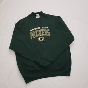 Vintage Pro Player Embroidered Green Bay Packers Crewneck Size Extra Large